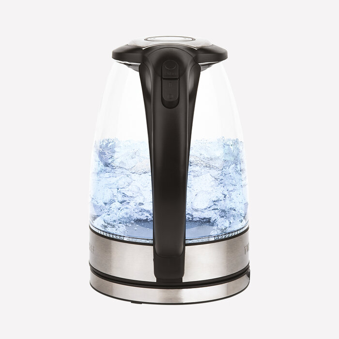 Hervidor Agua Eléctrico, 1,7 L, Jarra Cristal, Regulador Temperatura,  Resistencia Oculta, Adler, Transparente, 2200, AD 1247