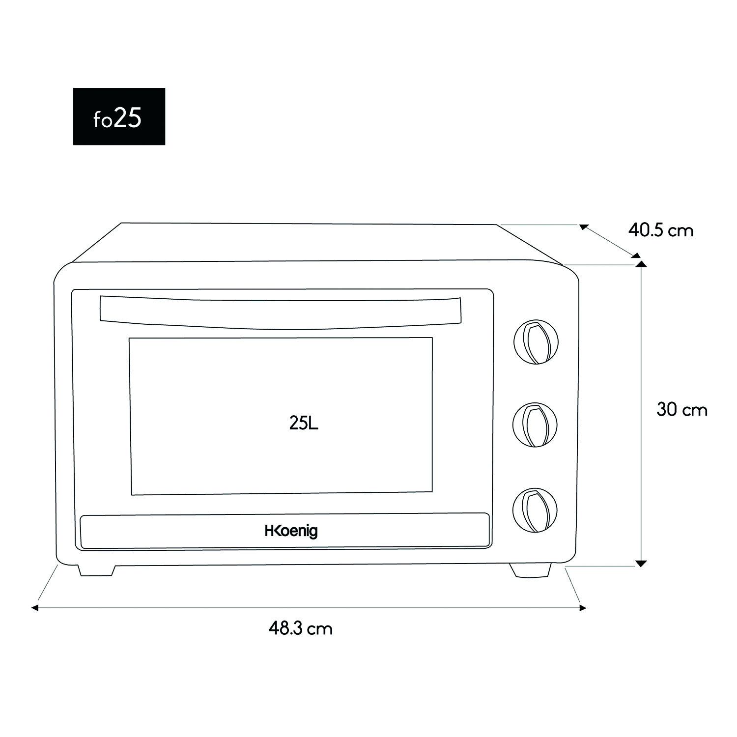 Cocción > Hornos De Sobremesa > Horno Eléctrico Compacto : Koenig - ES