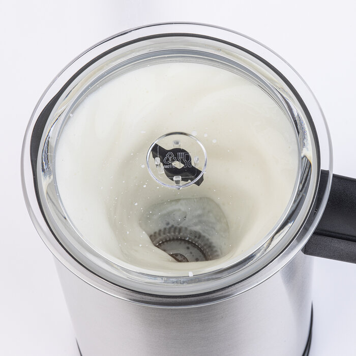  KSDCDF Espumador de leche, espumador de leche eléctrico y  vaporizador, espumador y calentador automático de leche fría y caliente 4  en 1, espumador de café de doble pared para hacer café