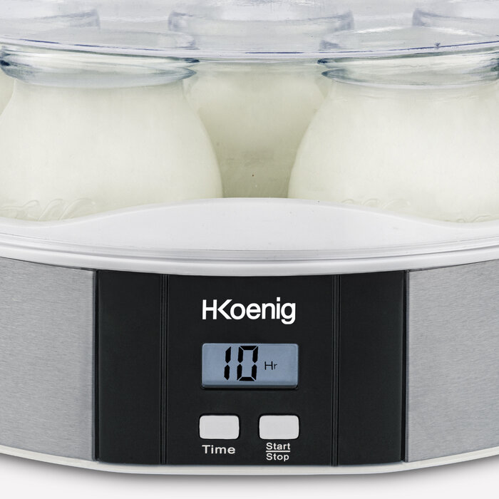 Juego de 12 tarros de cristal para yogurtera H.Koenig - Yogurtera