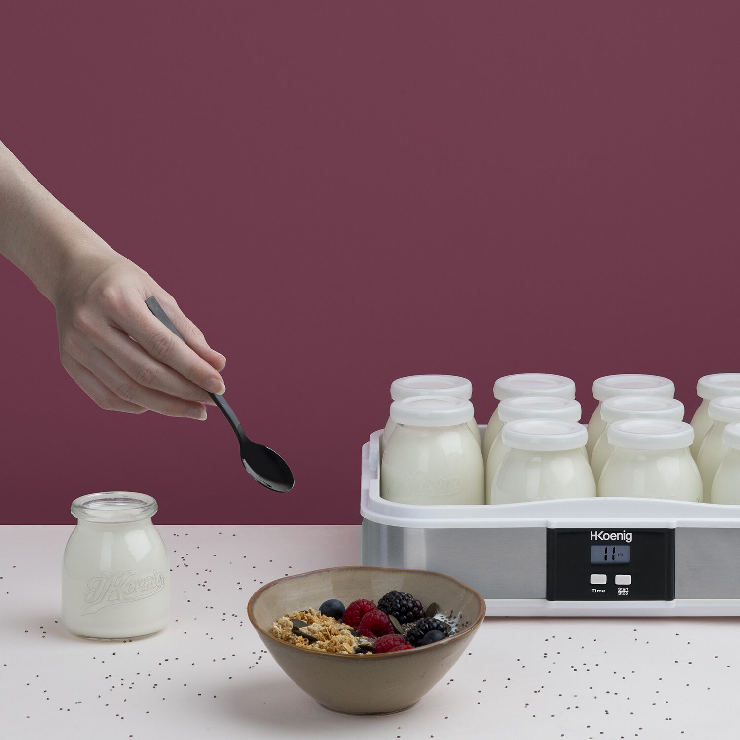 Nuestros productos > Desayuno > yogurtera 12 envases : Koenig - ES